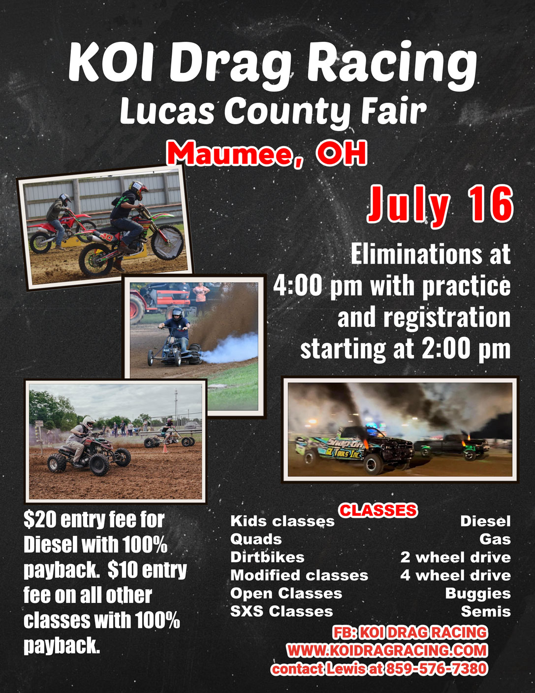 KOI Drag Racing Lucas County Fair