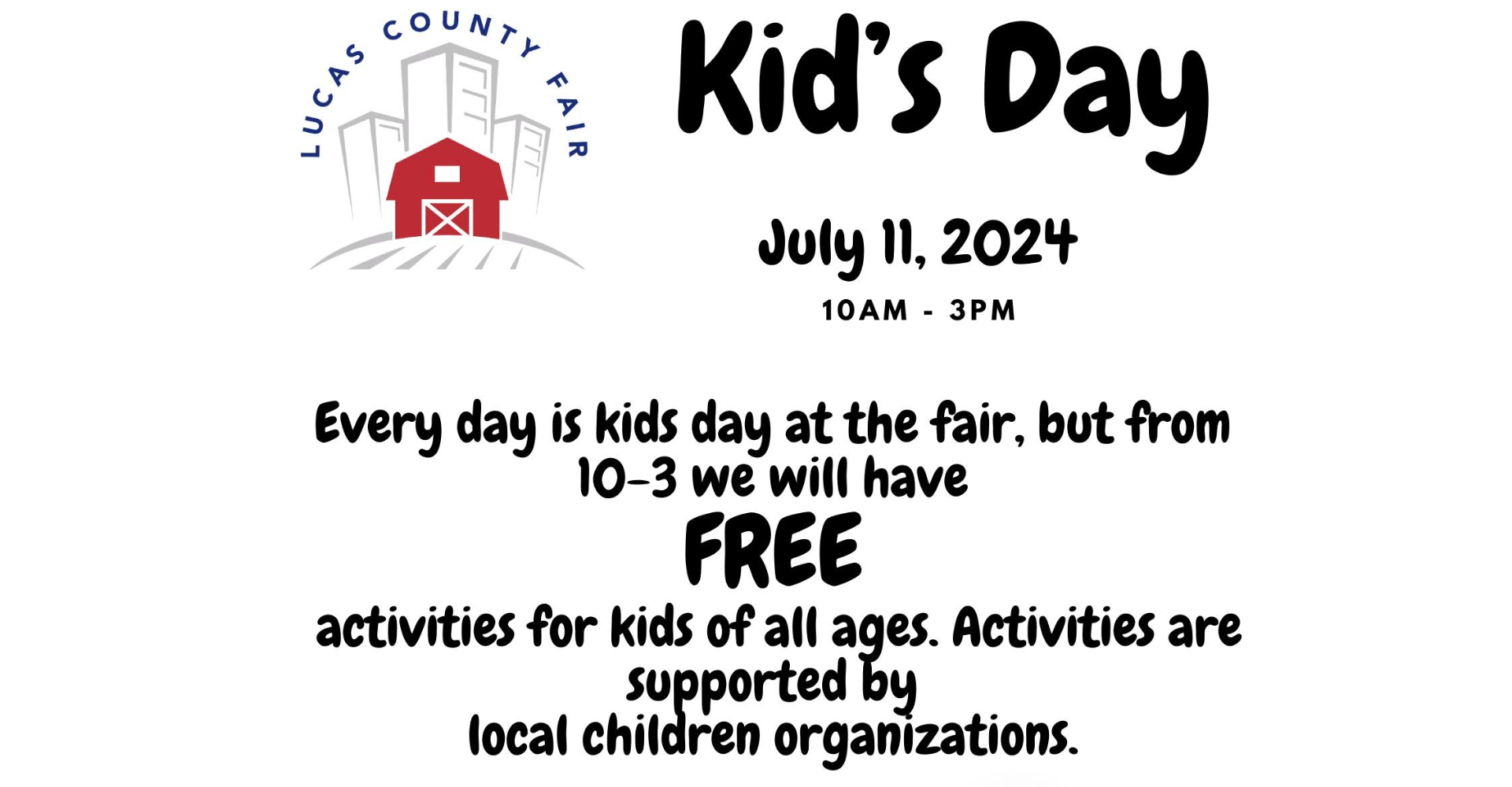 Kid's Day Lucas County Fair